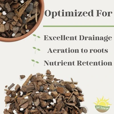 Soil Sunrise 2qt Orchid Potting Soil Mix; Fast Draining Healthy Media 2 Soil Sunrise 2qt Orchid Potting Soil Mix; Fast Draining Healthy Media - Image 2