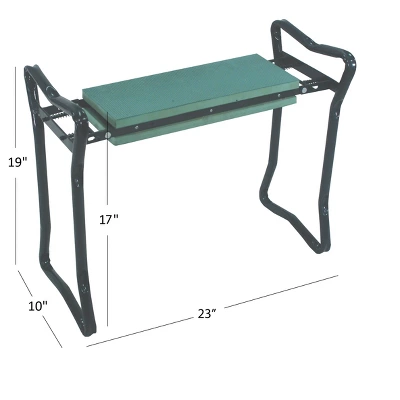 Tierra Garden Green Gardening Kneeler Seat 1 Tierra Garden Green Gardening Kneeler Seat