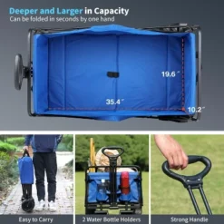 Acoinel Heavy Duty 350 Lbs Capacity Collapsible Wagon, Outdoor Folding Camping Wagons, Grocery Portable Utility Cart 10 Acoinel Heavy Duty 350 Lbs Capacity Collapsible Wagon, Outdoor Folding Camping Wagons, Grocery Portable Utility Cart -D'Eco Store GUEST 6e253a4d 0252 42b0 af09 5c4f4fb9afbd