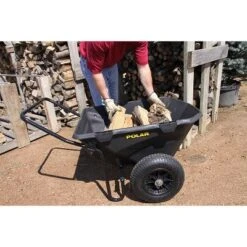 Polar Trailer 7 Cubic Foot Heavy Duty Utility Yard Garden Cart Wheelbarrow With Handle And Wide Track Rubber Wheels Hauling Outdoor, Black, 2 Pack 10 Polar Trailer 7 Cubic Foot Heavy Duty Utility Yard Garden Cart Wheelbarrow With Handle And Wide Track Rubber Wheels Hauling Outdoor, Black, 2 Pack -D'Eco Store GUEST 6fbff19c d6c7 4867 b5e6 06c54ee12f6c