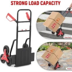 Acekool Stair Climbing Dolly, 2-in-1 Folding Hand Truck With 6 Wheels, Telescoping Handle, 330 Lbs Load For Stairs, Moving, Storage 11 Acekool Stair Climbing Dolly, 2-in-1 Folding Hand Truck With 6 Wheels, Telescoping Handle, 330 Lbs Load For Stairs, Moving, Storage -D'Eco Store GUEST 70a49ca9 2a32 49da 8361 444cc33f6357