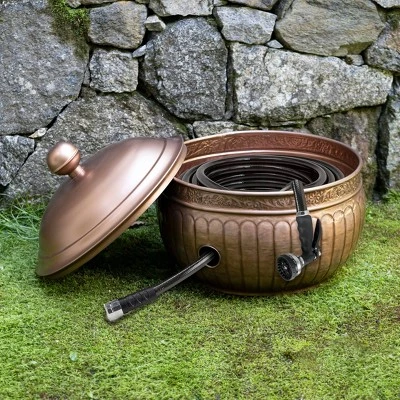 La Jolla Copper Finish Hose Pot With Lid - Good Directions 5 La Jolla Copper Finish Hose Pot With Lid - Good Directions - Image 5