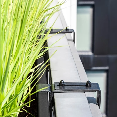 Block Series Plastic Railing Planter 5 Block Series Plastic Railing Planter - Image 5