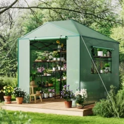 Portable Greenhouse For Indoor & Outdoor Plants, 6x8ft Durable PE Cover Pop-Up Green House Kit 15 Portable Greenhouse For Indoor & Outdoor Plants, 6x8ft Durable PE Cover Pop-Up Green House Kit -D'Eco Store GUEST 71b663c9 4fdd 48a6 92c8 447a173244d2