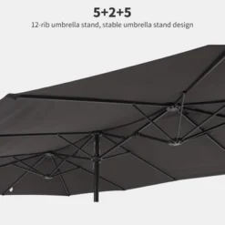 COZONY 15ft Double-Side Patio Umbrella - Extra Large Outdoor Market Umbrella With Crank & Ventilation 9 COZONY 15ft Double-Side Patio Umbrella - Extra Large Outdoor Market Umbrella With Crank & Ventilation -D'Eco Store GUEST 73d97760 1fda 403d a189 d889d7a2da74