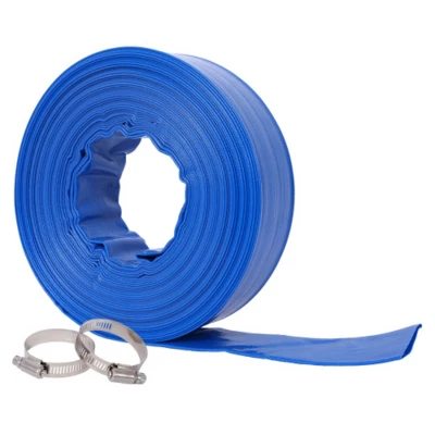 Syemin Drip Irrigation 100Ft Heavy Duty Reinforced Pool Backwash Hose For Swimming Drain Pools Water Discharge With Aluminum Camlock, Blue, 2"*2"*2" 5 Syemin Drip Irrigation 100Ft Heavy Duty Reinforced Pool Backwash Hose For Swimming Drain Pools Water Discharge With Aluminum Camlock, Blue, 2"*2"*2" - Image 5