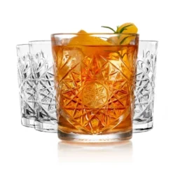 Libbey Hobstar Double Old Fashioned Glasses, 12 Ounce, Clear, Set Of 4 -D'Eco Store GUEST 76b2ac62 648f 4e37 9ce1 2c00ce16076c