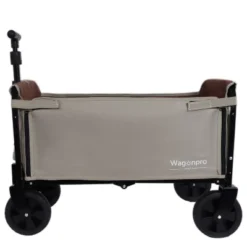 All-in-One Convertible Folding Camping Wagon Cart: Bench Seat, Storage Compartment & Included Dog Tether, Beige/Brown 9 All-in-One Convertible Folding Camping Wagon Cart: Bench Seat, Storage Compartment & Included Dog Tether, Beige/Brown -D'Eco Store GUEST 77406b44 983b 46d2 a42c 7e506519a459