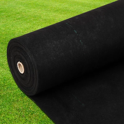 Woven Landscape Fabric, Weed Fabric Barrier, Double Layer, Garden Fabric Weed Barrier, Weed Control Fabric Ground Cover 2 Woven Landscape Fabric, Weed Fabric Barrier, Double Layer, Garden Fabric Weed Barrier, Weed Control Fabric Ground Cover - Image 2