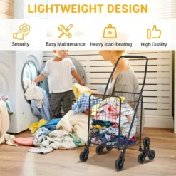 Utility Cart, Heavy Duty 110LB Capacity Folding Cart - Stair-Climbing 360¡ã Wheels For Groceries/Laundry/Multi-Floor Transport 12 Utility Cart, Heavy Duty 110LB Capacity Folding Cart - Stair-Climbing 360¡ã Wheels For Groceries/Laundry/Multi-Floor Transport -D'Eco Store GUEST 785e63bb bc66 4059 8851 e5eba3957d1f