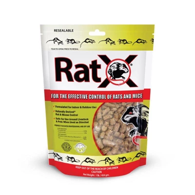 RatX Non-Toxic Bait Pellets For Mice And Rats 1 Lb 1 Pk 1 RatX Non-Toxic Bait Pellets For Mice And Rats 1 Lb 1 Pk