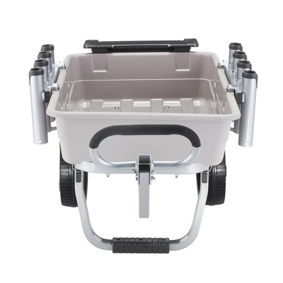 Gorilla Carts Poly Fish & Marine Cart, 5 Cu Ft Capacity, 200 Lb Load Rating – Aluminum Frame, 13” All-Terrain Tires, 8 Rod Holders, Foldable Bait Tray 5 Gorilla Carts Poly Fish & Marine Cart, 5 Cu Ft Capacity, 200 Lb Load Rating – Aluminum Frame, 13” All-Terrain Tires, 8 Rod Holders, Foldable Bait Tray - Image 5