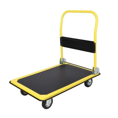 Heavy Duty Foldable Platform Hand Truck, Rolling Push Cart Dolly, Portable Moving Cart For Storage 7 Heavy Duty Foldable Platform Hand Truck, Rolling Push Cart Dolly, Portable Moving Cart For Storage - Image 7