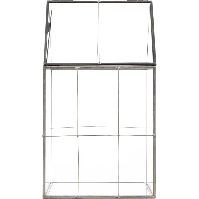 D'Eco Glass Geometric Terrarium For Succulent & Air Plant-Hinged Roof Shaped For Indoor Gardening Decor- Create Your Own Centerpiece (Large 5"x6"x11") 2 D'Eco Glass Geometric Terrarium For Succulent & Air Plant-Hinged Roof Shaped For Indoor Gardening Decor- Create Your Own Centerpiece (Large 5"x6"x11") - Image 2