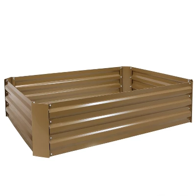 Sunnydaze Decor Sunnydaze Raised Corrugated Galvanized Steel Rectangle Garden Bed For Plants, Vegetables, And Flowers - 47" W X 11.75" H 9 Sunnydaze Decor Sunnydaze Raised Corrugated Galvanized Steel Rectangle Garden Bed For Plants, Vegetables, And Flowers - 47" W X 11.75" H - Image 9