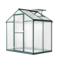 Heavy-Duty Greenhouse Aluminum Walk-In Greenhouse With Adjustable Ventilation And Lockable Door For Vegetables Herbs And Outdoor Plants Green 17 Heavy-Duty Greenhouse Aluminum Walk-In Greenhouse With Adjustable Ventilation And Lockable Door For Vegetables Herbs And Outdoor Plants Green -D'Eco Store GUEST 848a6932 dc1f 4dcc 8ff0 b3a898207240