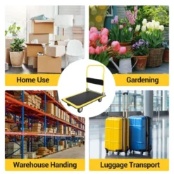 Heavy Duty Foldable Platform Hand Truck, Rolling Push Cart Dolly, Portable Moving Cart For Storage 12 Heavy Duty Foldable Platform Hand Truck, Rolling Push Cart Dolly, Portable Moving Cart For Storage -D'Eco Store GUEST 84986819 9865 4468 bad1 c94d15076806