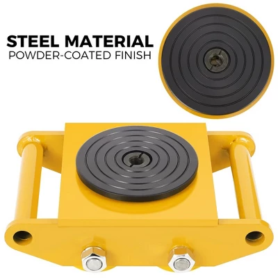 Machinery Mover 6T 13200lb Heavy Duty Machine Dolly Equipment Roller Skates 5 Machinery Mover 6T 13200lb Heavy Duty Machine Dolly Equipment Roller Skates - Image 5