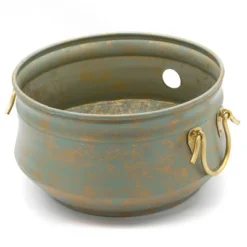 Steel Sedona Hose Pot With Lid - Green - Good Directions -D'Eco Store GUEST 88d967e4 430f 4848 9b63 ecd07df3dc1c