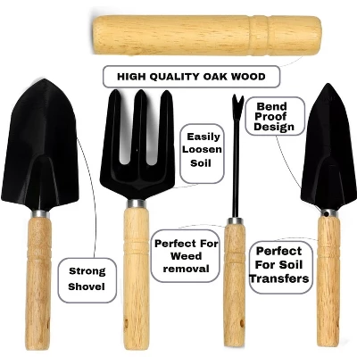 SCUDDLES Garden Tool Bag With Outdoor Hand Tools, Stainless Steel, Non-Slip Grip, Gloves, Tote - SCGB2 2 SCUDDLES Garden Tool Bag With Outdoor Hand Tools, Stainless Steel, Non-Slip Grip, Gloves, Tote - SCGB2 - Image 2