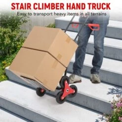 Stair Climbing Dolly, 330 Lbs Weight Capacity, Foldable Hand Truck With 6 Rubber Wheels -D'Eco Store GUEST 89dc33cd eeff 4cc5 8455 9cd4572ed98e