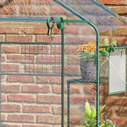 Outsunny 56" X 29" X 77" Walk-in Greenhouse Kit, Portable Green House With 3 Tier Shleves, Roll-Up Door, PE Cover For Backyard Garden 12 Outsunny 56" X 29" X 77" Walk-in Greenhouse Kit, Portable Green House With 3 Tier Shleves, Roll-Up Door, PE Cover For Backyard Garden -D'Eco Store GUEST 8adcc20e 82b5 4f1d 843d 21c4913387c7