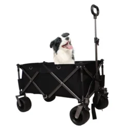 Folding Wagon Cart, Collapsible Wagon With 2 Cup Bags, Extra Cover, 4 Big Wheels, Telescopic Handle, Heavy Duty Utility Cart 12 Folding Wagon Cart, Collapsible Wagon With 2 Cup Bags, Extra Cover, 4 Big Wheels, Telescopic Handle, Heavy Duty Utility Cart -D'Eco Store GUEST 8b81c344 2a8b 4aea 8922 bd6ed1d15242