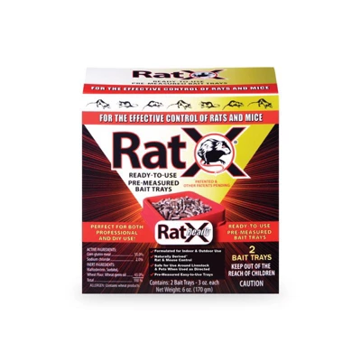 RatX Non-Toxic Bait Pellets For Mice And Rats 6 Oz 2 Pk 1 RatX Non-Toxic Bait Pellets For Mice And Rats 6 Oz 2 Pk
