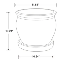 Southern Patio Wisteria 12 Inch Diameter Ceramic Indoor Outdoor Garden Planter Pot Urn With Saucer For Flowers, Herbs, And Plants 8 Southern Patio Wisteria 12 Inch Diameter Ceramic Indoor Outdoor Garden Planter Pot Urn With Saucer For Flowers, Herbs, And Plants -D'Eco Store GUEST 8b932206 6d89 4759 b456 5a8ff5b6e866