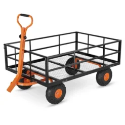 Heavy Duty Steel Garden Cart, Garden Wagon Cart On Wheels, Yard Utility Wagon Carts W/Adjustable Handle & Removable Sides(Convert To Flatbed) 13 Heavy Duty Steel Garden Cart, Garden Wagon Cart On Wheels, Yard Utility Wagon Carts W/Adjustable Handle & Removable Sides(Convert To Flatbed) -D'Eco Store GUEST 8b96e707 88b0 4b26 998f 06f7d26039d1
