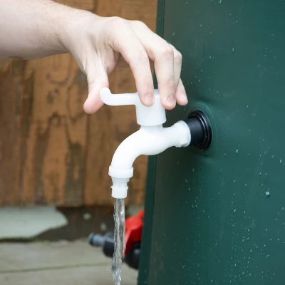 Lehman's Collapsible Rain Barrel, Durable Water Storage For Garden Irrigation, Space-Saving And Easy To Use, 66 Gallon Capacity 2 Lehman's Collapsible Rain Barrel, Durable Water Storage For Garden Irrigation, Space-Saving And Easy To Use, 66 Gallon Capacity - Image 2