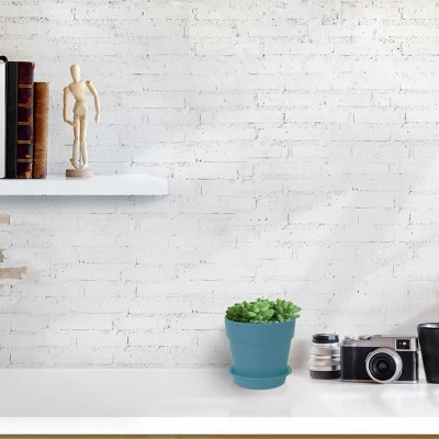 Unique Bargains Plastic Home Garden Gardening Round Design Plant Flower Holder Planter Pot Tray 2 Unique Bargains Plastic Home Garden Gardening Round Design Plant Flower Holder Planter Pot Tray - Image 2