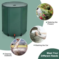 Costway 53 Gallon Portable Rain Barrel Water Collector Collapsible Tank W/Spigot Filter 13 Costway 53 Gallon Portable Rain Barrel Water Collector Collapsible Tank W/Spigot Filter -D'Eco Store GUEST 8e49f311 aa70 44c0 99e1 37822e679eb6