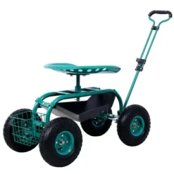 DSVIMOY Rolling Garden Scooter, Garden Cart Seat With Wheels And Tool Tray, 360 Swivel Seat, Green, 42.5"*17.7"*22.4" 9 DSVIMOY Rolling Garden Scooter, Garden Cart Seat With Wheels And Tool Tray, 360 Swivel Seat, Green, 42.5"*17.7"*22.4" -D'Eco Store GUEST 90d3ba34 1dd1 422d 8aa8 812dbb9f333d