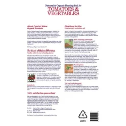 Coast Of Maine OMRI Listed Tomato And Vegetable Plant Potting Soil Compost Blend For Container Gardens And Flower Pots, 20 Quart Bag 7 Coast Of Maine OMRI Listed Tomato And Vegetable Plant Potting Soil Compost Blend For Container Gardens And Flower Pots, 20 Quart Bag -D'Eco Store GUEST 91aba626 f905 4f97 893a 20824e7f037b