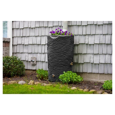 Impressions Palm 65 Gallon Rain Saver - Dark Granite - Good Ideas 1 Impressions Palm 65 Gallon Rain Saver - Dark Granite - Good Ideas