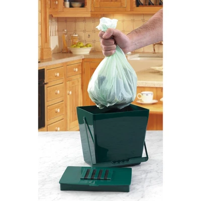 Mini Compost Caddy With Replacement Filters & Biodegradable Bags – Odor-Controlled Kitchen Compost Bin 5 Mini Compost Caddy With Replacement Filters & Biodegradable Bags – Odor-Controlled Kitchen Compost Bin - Image 5