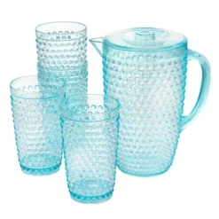 Gibson Home Malone 5 Piece Plastic Pitcher And Tumbler Set In Light Blue 11 Gibson Home Malone 5 Piece Plastic Pitcher And Tumbler Set In Light Blue -D'Eco Store GUEST 936156dc 797b 4aac bd17 4b38d8a6d372