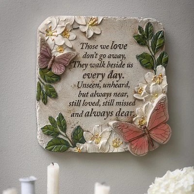 Evergreen Those We Love Butterflies Garden Stone 1 Evergreen Those We Love Butterflies Garden Stone