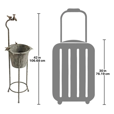 Design Toscano Vintage Faucet Garden Planter 2 Design Toscano Vintage Faucet Garden Planter - Image 2