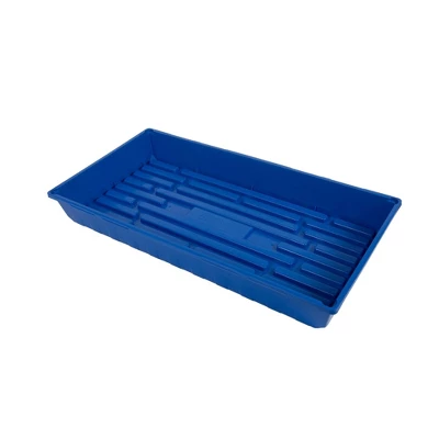 SUNPACK 10” X 20” Mega Plastic Seed Starting Tray, Blue, 2.5” 5 SUNPACK 10” X 20” Mega Plastic Seed Starting Tray, Blue, 2.5” - Image 5
