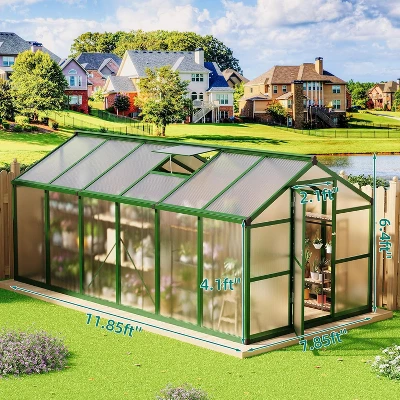 GustoWave Large Walk-In Outdoor Greenhouse Ideal For Winter Gardening In Backyard, Patio, And Lawn 2 GustoWave Large Walk-In Outdoor Greenhouse Ideal For Winter Gardening In Backyard, Patio, And Lawn - Image 2
