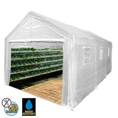 King Canopy 10'x20' Steel Frame Universal Canopy Greenhouse Cover 1 King Canopy 10'x20' Steel Frame Universal Canopy Greenhouse Cover