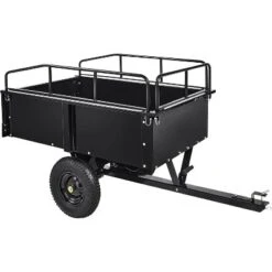 Acekool 750 Lbs Steel Dump Cart, 15 Cu.Ft Garden Utility Trailer With Dual Bearings, Pneumatic Tires, Hand Or Foot Dump For ATV, Tractor, Lawn Mower -D'Eco Store GUEST 98afc4ef de08 44e9 ab20 166420cdcabc