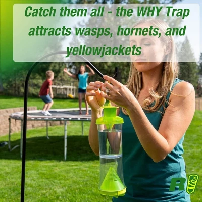 RESCUE! WHY Trap For Wasps, Hornets, & Yellowjackets � Hanging Outdoor Trap - 5 Traps 2 RESCUE! WHY Trap For Wasps, Hornets, & Yellowjackets � Hanging Outdoor Trap - 5 Traps - Image 2
