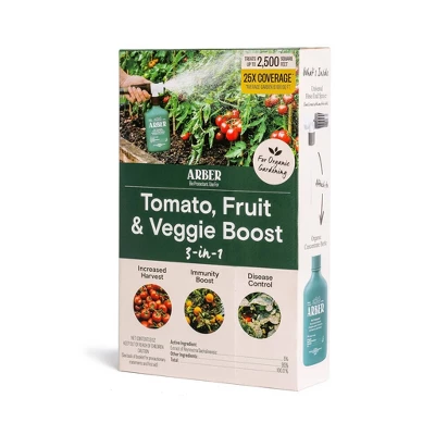Arber Organic Fruit And Veggie 3-in-1 Boost And Ready To Spray Care Fertilizer 8oz 4 Arber Organic Fruit And Veggie 3-in-1 Boost And Ready To Spray Care Fertilizer 8oz - Image 4