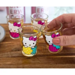 Hello Kitty 4 Piece 1.5oz Mini Glass Set 9 Hello Kitty 4 Piece 1.5oz Mini Glass Set -D'Eco Store GUEST 9e5d2e6d 2899 40e4 b475 3b6f8453f053