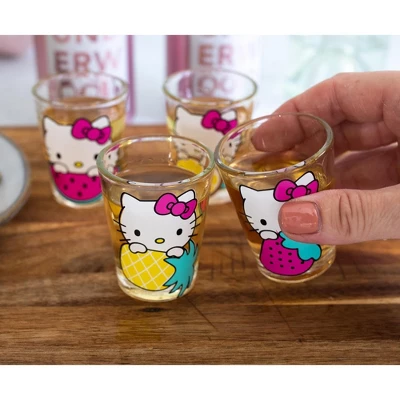 Hello Kitty 4 Piece 1.5oz Mini Glass Set 3 Hello Kitty 4 Piece 1.5oz Mini Glass Set - Image 3