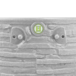 Good Ideas Impressions Riverwalk 50-Gallon Faux Slate Surface Dual Spigot Locations Rain Barrel W/2 Brass Spigots & Screen, Light Granite -D'Eco Store GUEST 9eaa99bb 78f4 4715 8221 6b9b353226d8