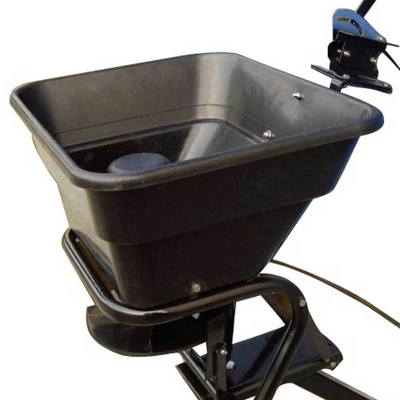 Field Tuff 12V 80 Pound Capacity Grass Seed Fertilizer Spreader With Hitch Mount Receiver And Rain Protector For ATV, UTV, Or Utility Tractor 3 Field Tuff 12V 80 Pound Capacity Grass Seed Fertilizer Spreader With Hitch Mount Receiver And Rain Protector For ATV, UTV, Or Utility Tractor - Image 3